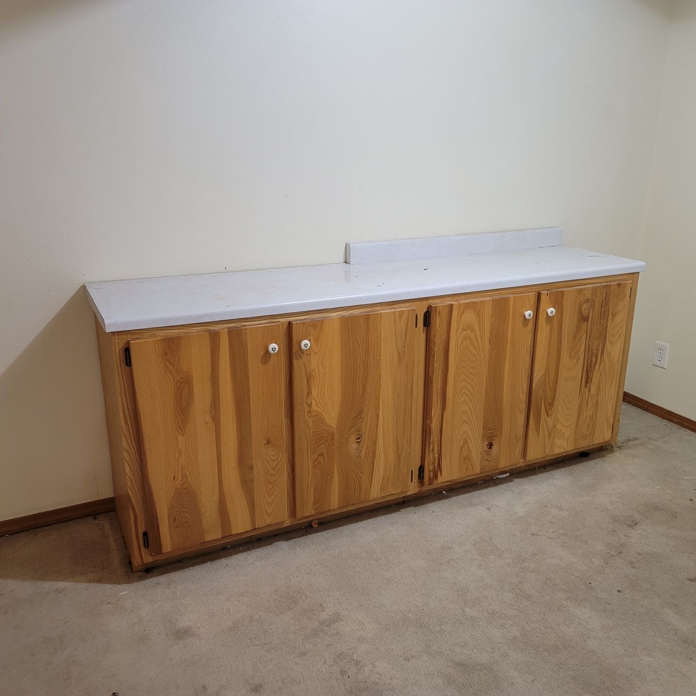 Rustic base cabinets